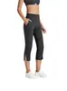 Pantalones Cortos de Yoga Deportivos para Exteriores con Bolsillos y Abertura en la Pantorrilla de Cintura Alta para Mujer, Elásticos, Adelgazantes, Transfronterizos de Amazon