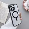 Adecuado para Apple 15 funda magnética esmerilada iPhone12/14promax borde de color 7P funda para teléfono móvil XR funda protectora