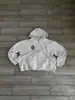 Marca Europeia e Americana Transfronteiriça Tendência Outono e Inverno Moletom com Capuz e Zíper Estampado e Conjunto de Calças Moda High Street Casual Esportivo