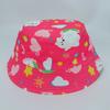 Chapéu de Pescador Estampado para Bebê Estilo Novo Primavera e Verão Chapéu de Balde Infantil com Nuvem Branca de Desenho Animado Chapéu Fofo para Bebê Chapéu de Sol para Meninos e Meninas