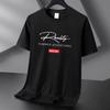 Camiseta de manga corta de verano de algodón pesado de 220 g para hombres y mujeres, de media manga, estilo informal, para estudiantes, camisa base de talla grande.