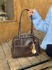 Bolsa de Ombro Grande Capacidade Estilo Coreano para Mulheres, Nova Bolsa de Axila Vintage Outono 2026, Bolsa Tote Versátil de Grande Capacidade