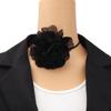 Collar fresco y dulce de terciopelo coreano con flor decorativa de rosa, collar popular creativo de Taobao