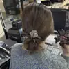 Goma para el pelo tejida con lazo estilo coreano para mujer, realza el volumen del cabello, Cuerda para moño, Goma para coleta de alta gama