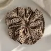 Elástico de Cabelo com Estampa de Leopardo Grande Tom Preguiçoso, Corda de Cabelo Elegante e Estilosa para Rabo de Cavalo Baixo, Acessório de Cabelo de Alta Qualidade