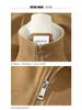 Chaleco con cremallera de cuello alto, abrigo cálido casual versátil unisex para otoño e invierno, camisa básica con bordado de logotipo personalizado