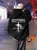 Sudadera para Hombre Otoño e Invierno 2024 Nueva Americana High Street Suelta Moda de Marca para Niños Estampada Pesada con Capucha Chaqueta Polar