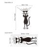 Gato de dibujos animados trepando por la pared gato negro divertido creativo personalizado decoración del hogar pegatinas de pared generación de cabello transfronterizo AliExpress