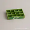 Mini Congelador de Doble Puerta Refrigerador Artificial Casa de Muñecas Cocina Miniatura Pequeños Electrodomésticos Casa de Juegos Juguete para Niños Modelo