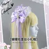 Diadema Original Hecha a Mano Estilo Soft Girl Lolita Lazo de Encaje Dulce para Uso Diario Versátil Pequeño Bombín