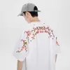 Nova Camiseta Bordada Estilo Chinês para Homens, Verão Estilo Nacional Retrô Casal Manga Curta Marca Tendência Top Versátil Fresco Casual