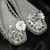 Accesorios de Decoración para Zuecos de Gama Alta Hebilla Estilo Ins Diamante Brillante Tridimensional Hebilla de Zapato Flor de Mariposa Flor de Zapato Desmontable para DIY
