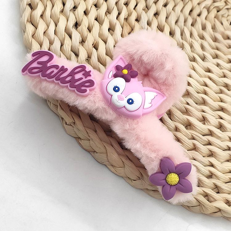 粉色狐狸毛绒抓夹5