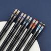 Palillos para Uñas Domésticos con Puntas Afiladas, Palillos Domésticos de Aleación a Prueba de Moho, Caja de Regalo de un Palillo para una Persona, Regalo de Palillos Coloridos