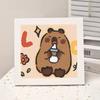 Animación de Dibujos Animados Nueva Pintura de Diamantes Kuromi DIY Juguetes de Pintura de Diamantes Hechos a Mano para Niños con Marco de Fotos Mesa Regalo