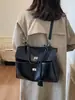 Primavera 2026 Nuevo Estilo Europeo y Americano Simple Gran Capacidad Casual Hebilla de Cierre Bolso Grande Bandolera Moda Tendencia Bolso Cruzado Bolso de Mujer