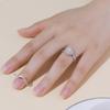 Moda Europea y Americana Anillo de Compromiso de Lujo Personalizado Anillo de Plata de Ley 925 con Diamante Mosan de 1 quilate Cruz de Torsión