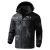 Chaqueta Camuflada Popular para Hombre para Exteriores Transfronteriza, Ropa Cálida de Montañismo Tres en Uno con Forro Polar, Ropa de Trabajo Resistente a la Suciedad y al Desgaste