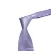 Corbata de Grupo de Satén de 8 cm Corbata para Hombre de Color Sólido Azul Corbata para Boda Negocios Padrino de Boda Monocromática Corbata Negra