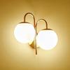 Lámpara de Pared Dormitorio Moderno Simple Sala de Estar Luz de Doble Cabezal Lujo Pasillo Escalera Nórdico led Control Remoto Lámpara de Pared de Noche