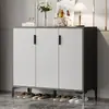 Armário de entrada estilo creme para sapatos casa 2026 novo modelo armário de entrada contra a parede corredor corredor sapateira à prova de poeira