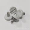 14mm-M4 Negro Blanco Gris Ranura Recta Pies de Plástico Pies de Plástico para Piso Pies de Muebles Almohadillas para Pies Accesorios para Muebles