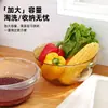 Artefacto para lavar arroz casero cesta para lavar arroz de cocina agujero fino ultra fino plástico para lavar verduras cuenco de drenaje cesta coladora de arroz a prueba de residuos engrosada