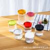 Muestra gratis latas redondas transparentes de plástico botellas de plástico de alta permeabilidad latas para alimentos latas selladas latas de embalaje PET