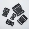 Estoque de fábrica fivela de pressão oca de plástico preto fivela de segurança flor de ameixa fivela de mochila acessórios de bagagem fivela de ajuste