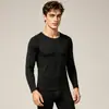 Conjunto de Ropa Interior Térmica Ligera Deportiva Cepillada de Algodón para Bebé Clase A Duofanxuan para Hombres y Mujeres, Cuello Redondo, Delgado, Capa Base Cálida