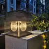 Luces Solares para Pilares de Portón, Luces de Cabeza para Pilares de Valla, Luces Solares para Pilares de Portón de Villa, Luces para Patios Exteriores y Jardines, Luces de Pilar Impermeables