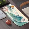 Nuevo Estilo Zen Chino Arte del Té Tapete para Mesa de Té para el Hogar Aislamiento Térmico Anti-quemaduras Tapete para Mesa de Secado Rápido Absorbente de Agua Goma Antideslizante Tapete para Taza