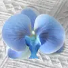 Cabezas de flores artificiales de orquídea mariposa, materiales para flores de pared, materiales para pasadores y accesorios para el cabello hechos a mano para DIY, piezas de flores y accesorios de pétalos para decoración de bodas