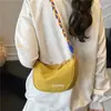 Estilo Coreano Versátil 2026 Nuevo Lienzo Moda Bolso Dumpling Casual Ligero Cruzado Simple Estudiante Bolso de Hombro Pequeño