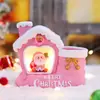 Regalo de Navidad creativo más vendido transfronterizo: Lámpara portalápices casa de Navidad, herramienta de aprendizaje para niños, decoración de escritorio