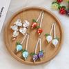 Cuentas de mijo de belleza de hada suave, cuentas de cristal tejidas con alambre de cobre envuelto, regalo para novias, accesorios de joyería creativos hechos a mano.