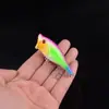 6,5cm 10g Isca artificial Luya pata de onda escalada de onda de onda deitada na superfície da água sistema atingiu o respingo isca de bass Luya cocked