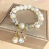 Pulseira Explosão de Tampa de Leite Borboleta Estilo Chinês Design de Nicho Ins Floresta Doce com Contas Joia para Melhor Amiga Pulseira de Cristal