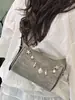 Bolsas Shuai Mi Jia 2026 Verão Nova Bolsa Feminina, Bolsa Transversal Estilosa de Nicho, Bolsa de Ombro Único Tecida para Uso Diário