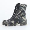 Botas de treinamento de camuflagem na selva Botas de treinamento para esportes ao ar livre Botas de cano alto respiráveis para montanhismo, acampamento, lazer, deserto
