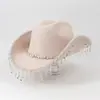 Nuevo Sombrero de Vaquero Occidental con Decoración de Calaveras Estilo Europeo y Americano para Hombres, Sombrero de Sol de Moda Y2K para Mujeres, Sombrero Panamá