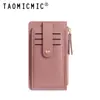 Amazon Ins Holder Plegable de Monedas y Tarjetas para Mujer Pu Ranura Múltiple para Tarjetas Holder de Identificación Compacto Holder de Monedas