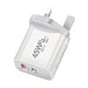 Cargador PD de calibre australiano de 45 W, adaptador PD dual de 45 W para teléfono móvil IP16X, cargador de nitruro de galio de 45 W