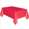 Mantel de color sólido de protección ambiental PE multicolor opcional impermeable y a prueba de aceite mantel de plástico para la cena se puede llevar contigo