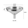 Funil Doméstico 304 Aço Inoxidável Utensílios de Vinho Levantador de Vinho Calibre Grande e Pequeno com Malha Filtrante Levantador de Vinho Rinker Colher de Vinho