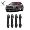 Adecuado para 25 Modelos de Nissan Kicks Cubierta Decorativa para Manija Exterior de Puerta Modificada Tira de Recorte para Manija, Específicamente para Conducción Izquierda