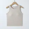 Camiseta de Verano para Mujer con Almohadillas en el Pecho, Chaleco de Hombro Ancho, Sin Mangas, Sin Aros, con Sujetador, Ropa Interior Slim Integral