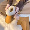 Botas de nieve para mujer con suela gruesa, nuevas de invierno 2026, cálidas, que aumentan la altura, forradas de felpa y con algodón engrosado