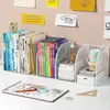 Estante de livros simples prateleira de mesa infantil combinação de prateleiras de livros para mesa de estudante simples moderna uso dormitório pequena estante de livros