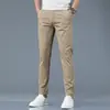 Calças casuais bonitas masculinas de negócios outono e inverno estilo coreano modernas versáteis soltas calças de terno Novas calças retas cropped